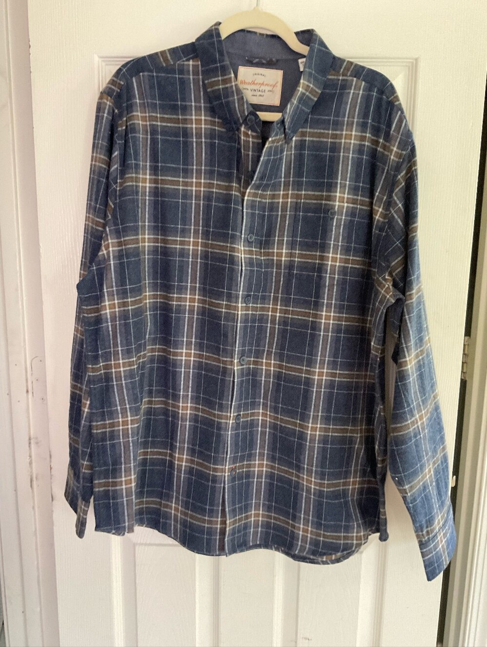 Weatherproof Vintage Long Sleeve Brushed Flannel Shirt